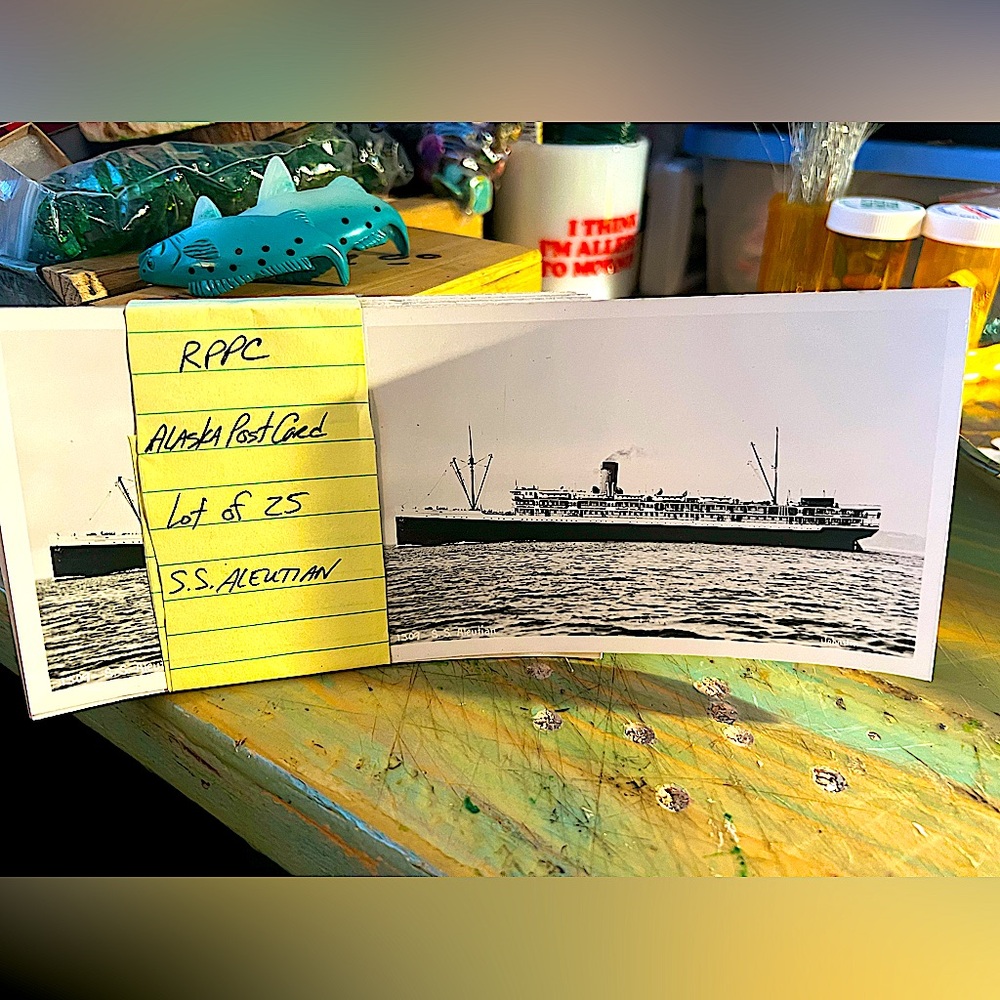 Alaska Steamship SS Aleutian Post Card Lot